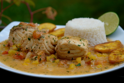 Seafood in coconut sauce is a favorite dish along the coast.